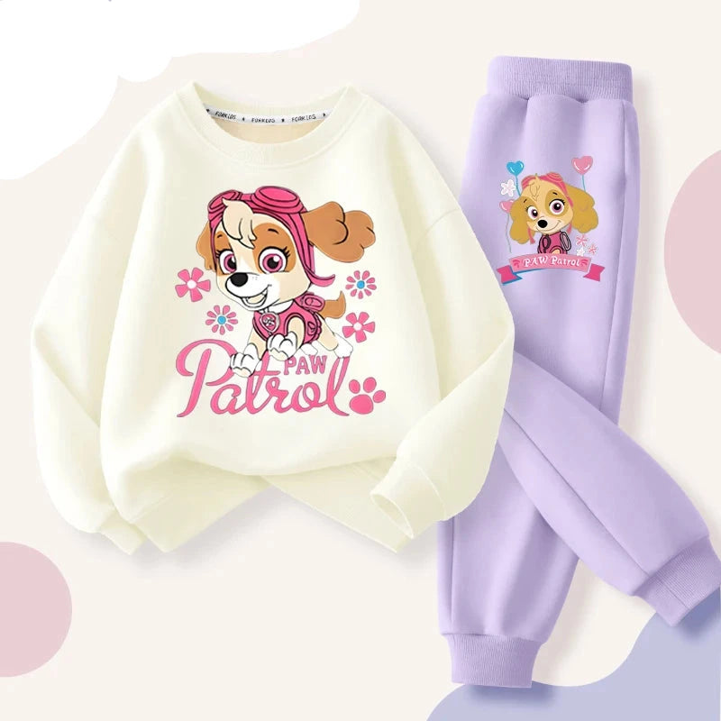 Conjunto Moletom Infantil Patrulha Canina Skye Confortável