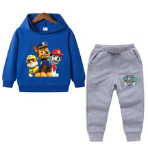 Conjunto de Moletom Infantil Patrulha Canina Azul e Cinza - Raizza