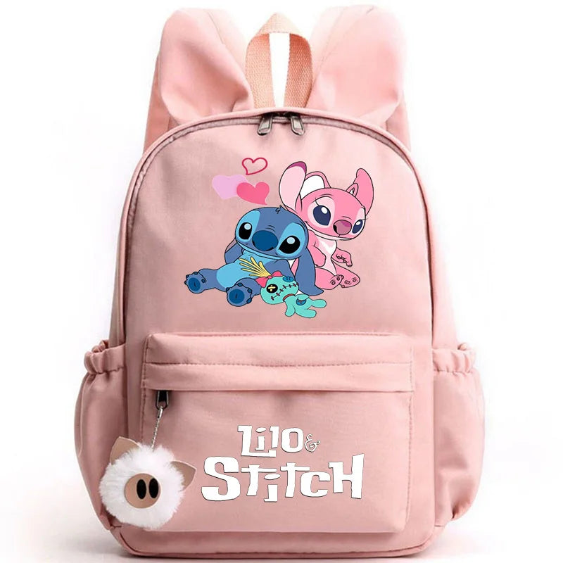 Mochila Escolar Stitch Espaçosa