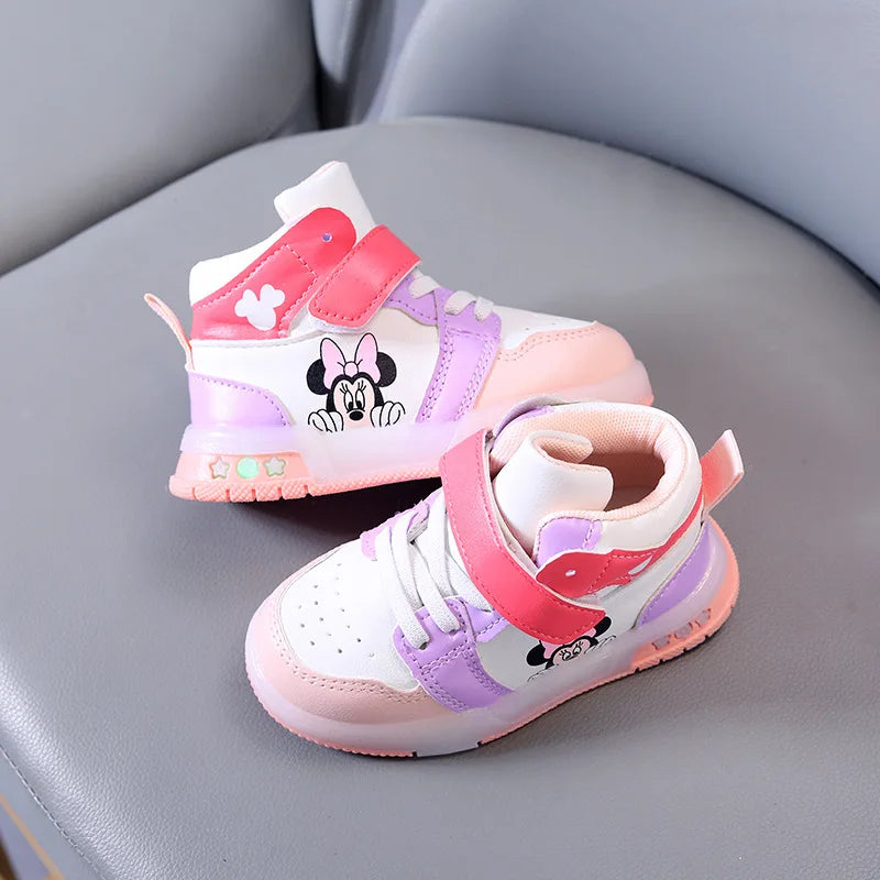 Tênis Infantil Mickey e Minnie de Led