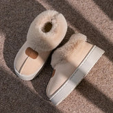 Pantufa Botinha Feminina Plataforma cor Bege tamanho 44-45 Raizza Kids