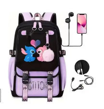 Mochila Escolar Stitch Premium