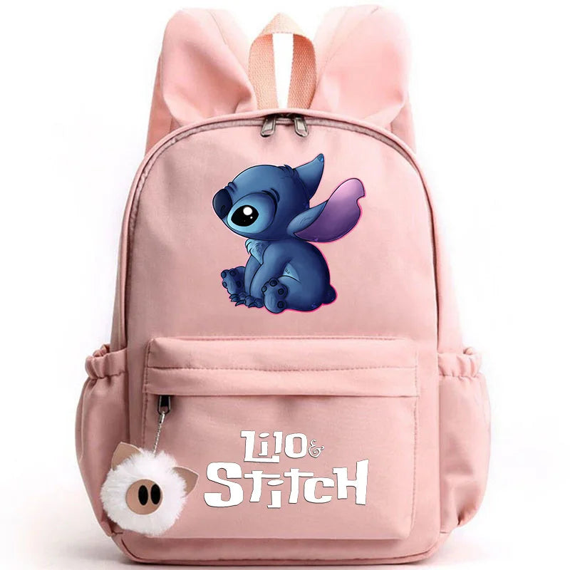 Mochila Escolar Stitch Espaçosa