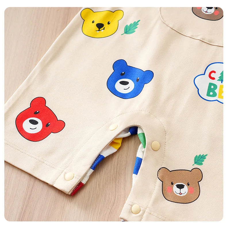 Body Bebê Urso Arco-Íris com Bolso detalhe 11 Raizza Kids