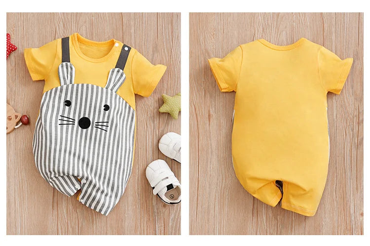 Romper Bebê Ratinho com Orelhinhas detalhe 8 Raizza Kids