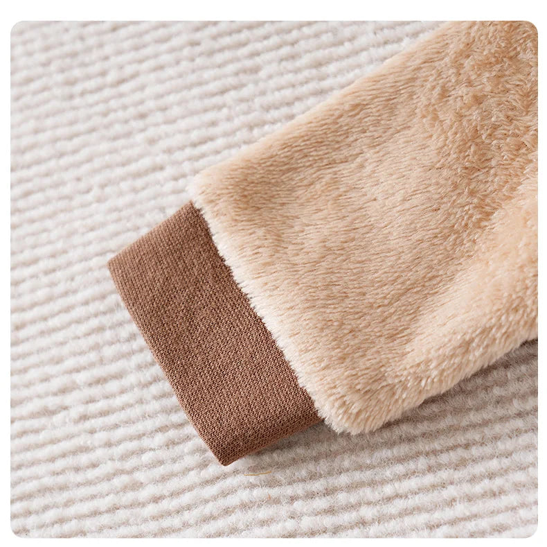 Macacão Bebê Inverno Flanela Neve detalhe 13 Raizza Kids