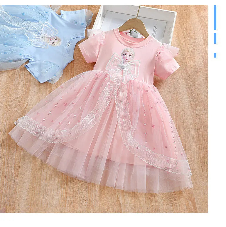 Vestido Infantil Frozen Elegante