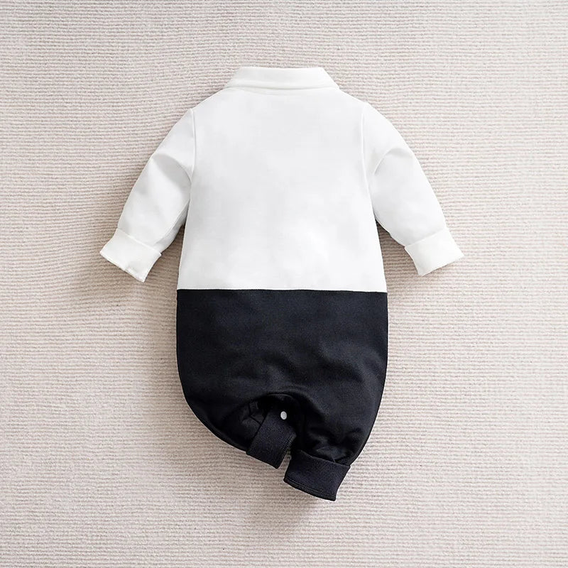 Macacão Bebê Gentleman Xadrez detalhe 2 Raizza Kids