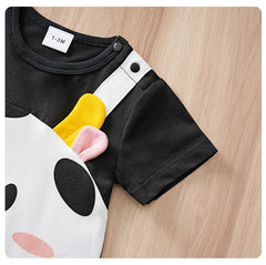 Body Bebê Vaquinha com Chifrinhos detalhe 13 Raizza Kids