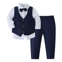 Conjunto Infantil Social Elegante Azul - Raizza