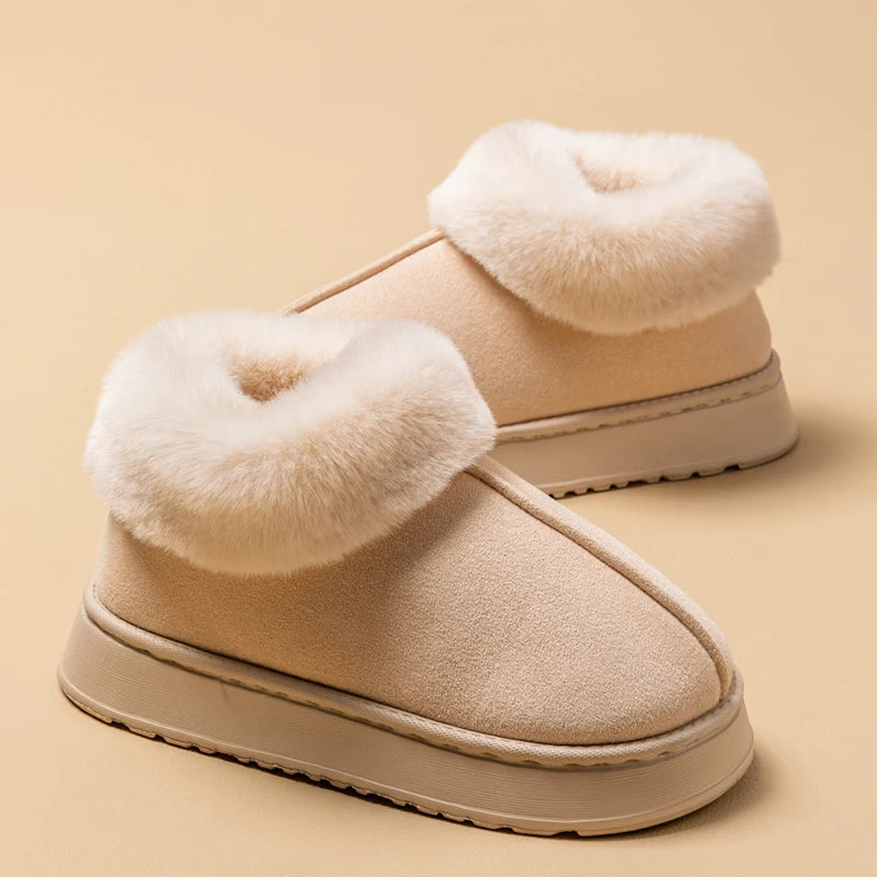 Pantufa Masculina Botinha Peluciada cor Bege tamanho 40-41 Raizza Kids
