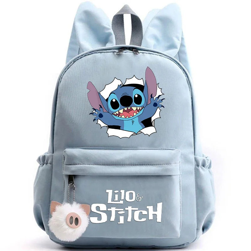 Mochila Escolar Stitch Espaçosa