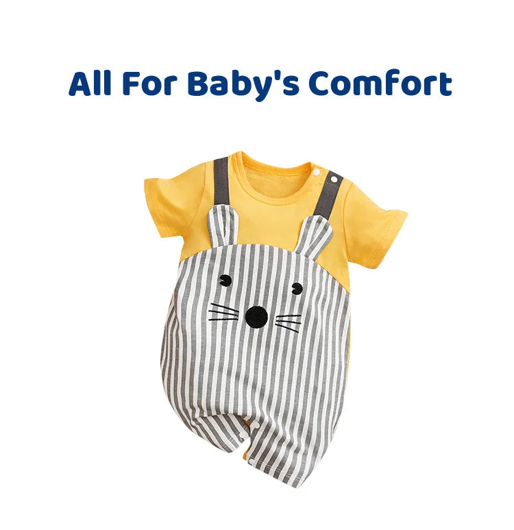 Romper Bebê Ratinho com Orelhinhas detalhe 7 Raizza Kids