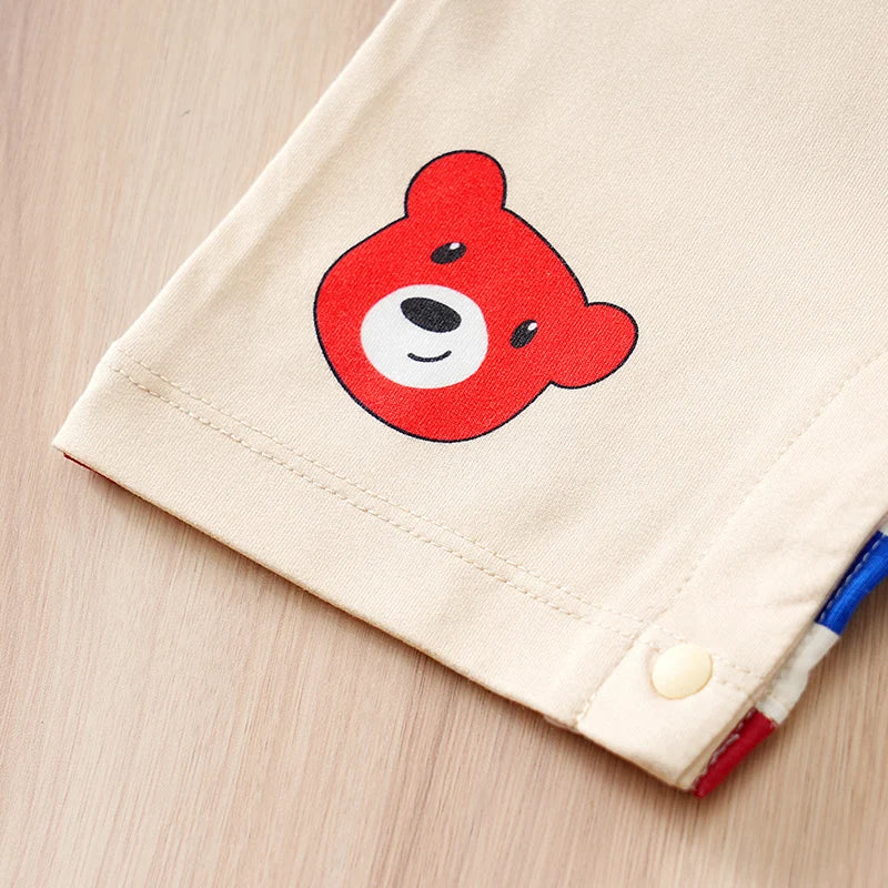 Body Bebê Urso Arco-Íris com Bolso detalhe 6 Raizza Kids