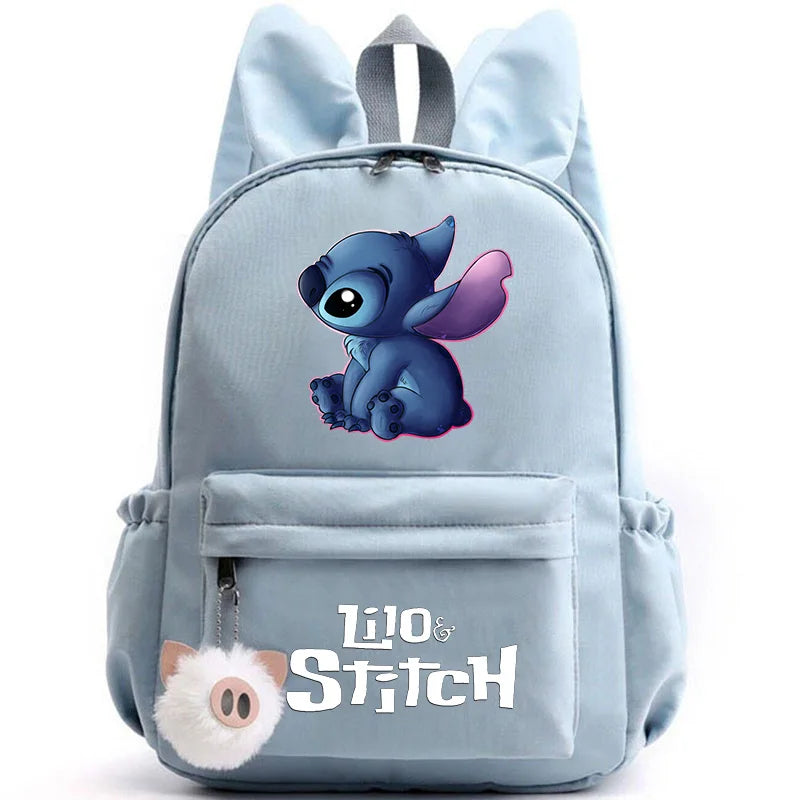 Mochila Escolar Stitch Espaçosa