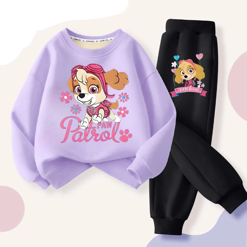 Conjunto Moletom Infantil Patrulha Canina Skye Confortável
