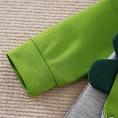 Romper Bebê Dinossauro 3D Verde detalhe 6 Raizza Kids