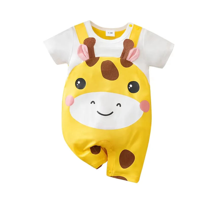 Body Bebê Vaquinha com Chifrinhos cor Amarelo tamanho 0 a 3 meses Raizza Kids