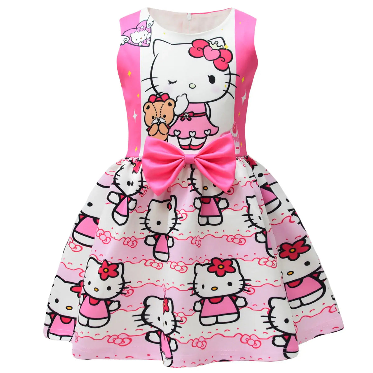 Vestido Infantil Hello Kitty Festa