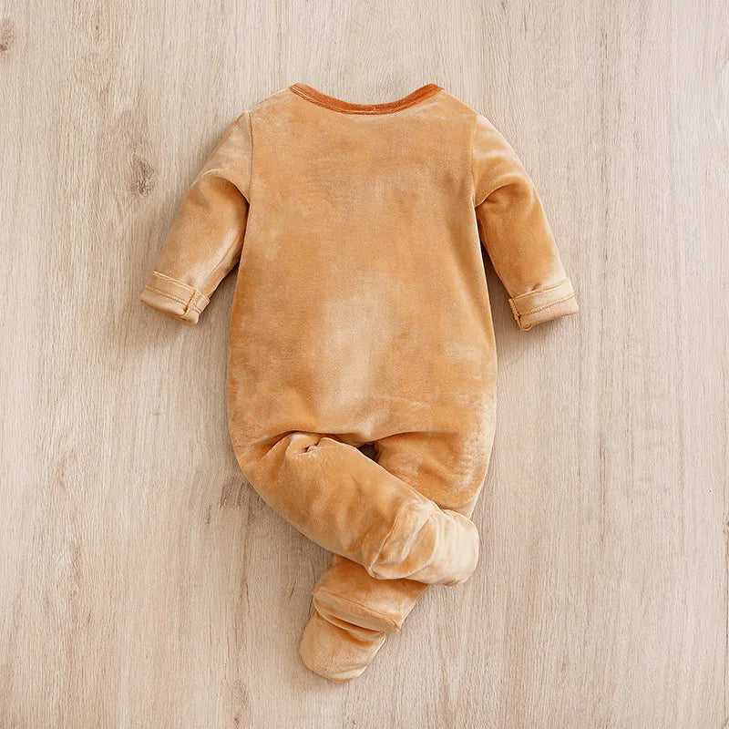 Macacão Bebê Inverno Coala Peluciado detalhe 2 Raizza Kids