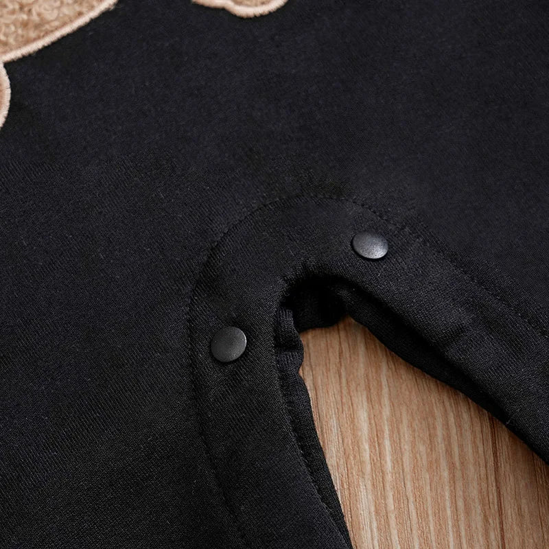 Macacão Bebê Ursinho Teddy Bordado detalhe 4 Raizza Kids