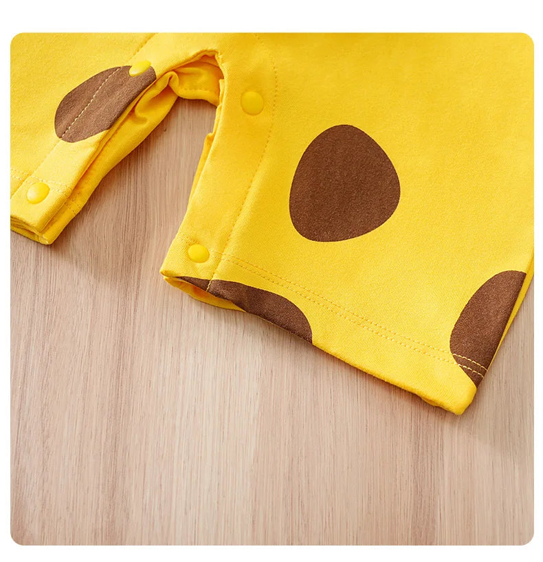 Body Bebê Girafa com Orelhinhas detalhe 15 Raizza Kids