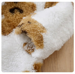 Macacão Bebê Inverno Urso Branco detalhe 12 Raizza Kids