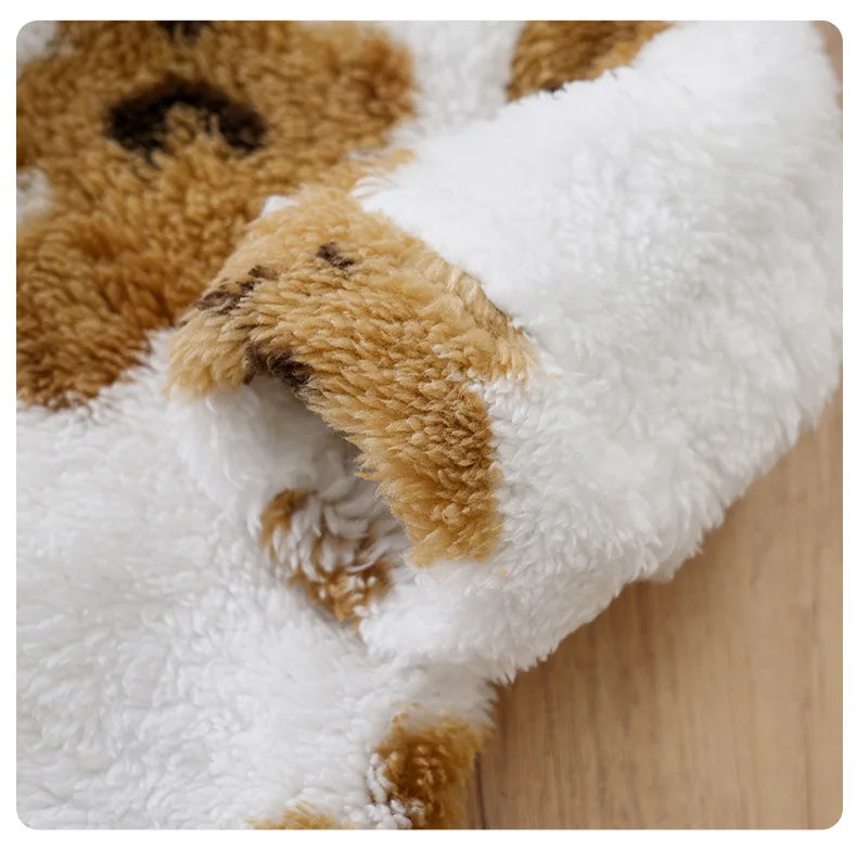 Macacão Bebê Inverno Urso Branco detalhe 12 Raizza Kids