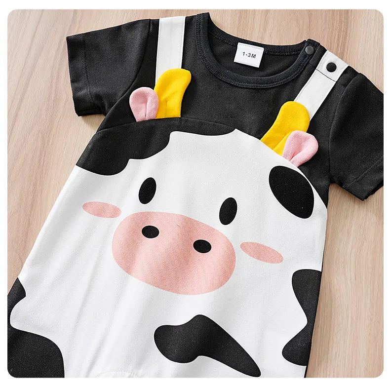 Body Bebê Vaquinha com Chifrinhos detalhe 14 Raizza Kids