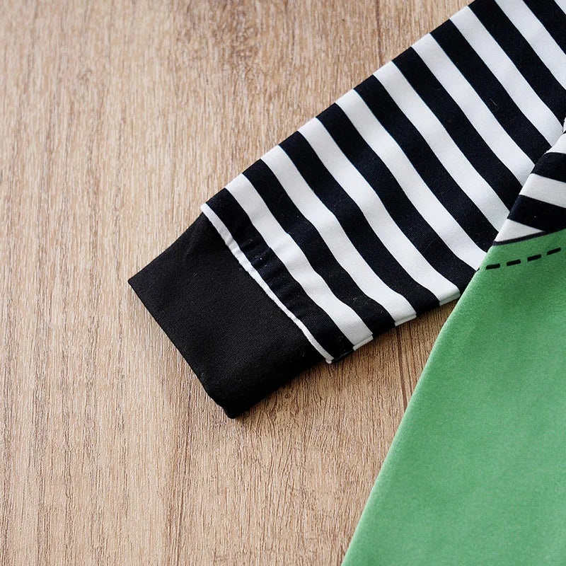 Macacão Bebê Menino Zebra Verde detalhe 5 Raizza Kids