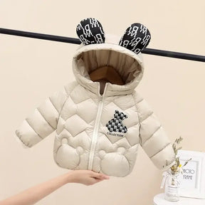 Jaqueta Puffer Infantil Casaco do Mickey