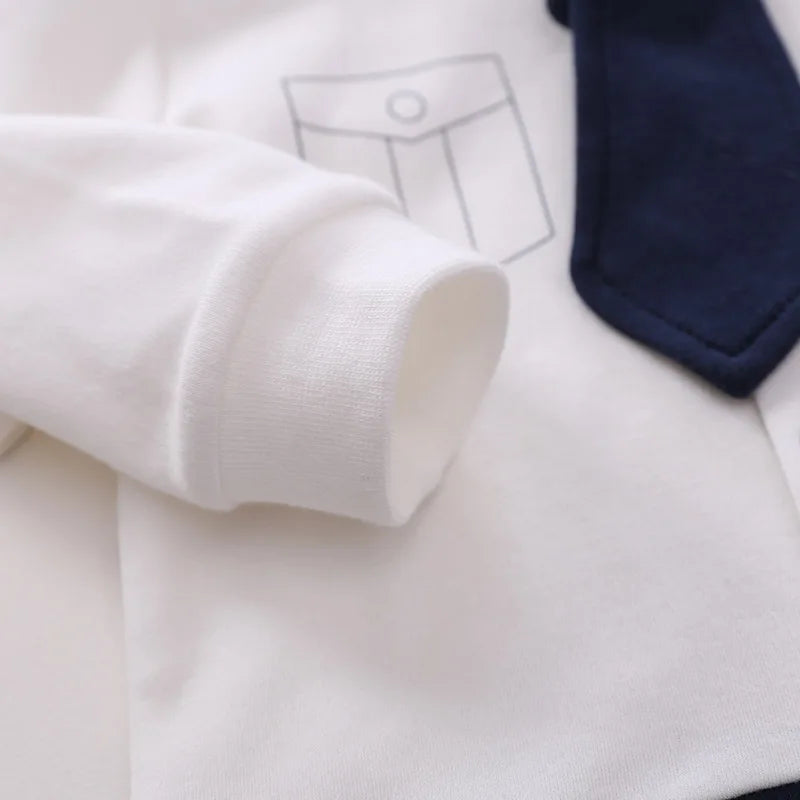 Macacão Bebê Capitão Branco em Algodão detalhe 5 Raizza Kids