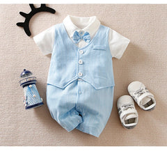 Body Bebê Menino Gentleman com Gravata detalhe 11 Raizza Kids