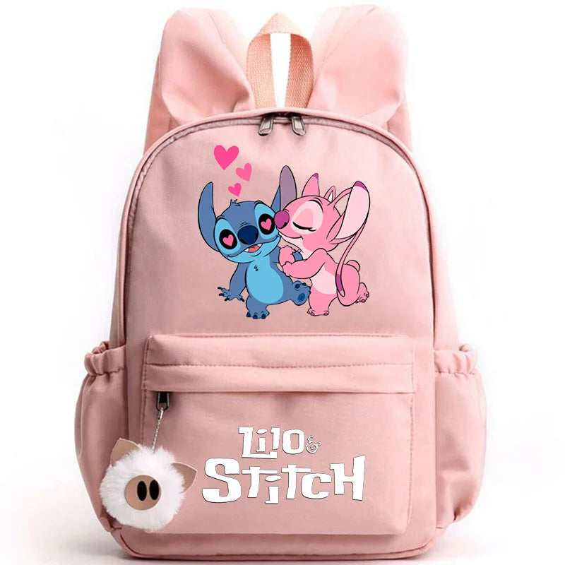 Mochila Escolar Stitch Espaçosa