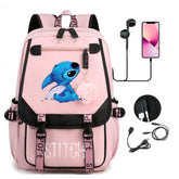 Mochila Escolar Stitch Premium