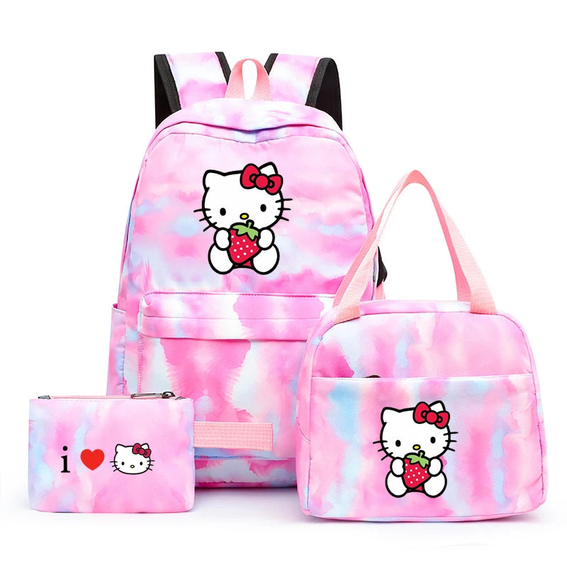 Mochila Escolar Hello Kitty