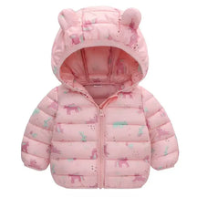 Jaqueta-Puffer-Infantil-Dinossauro-Impermeável-e-Quentinha-Rosa-Raizza-Kids