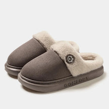 Pantufa Feminina Aberta Peluciada cor Café tamanho 44-45 Raizza Kids