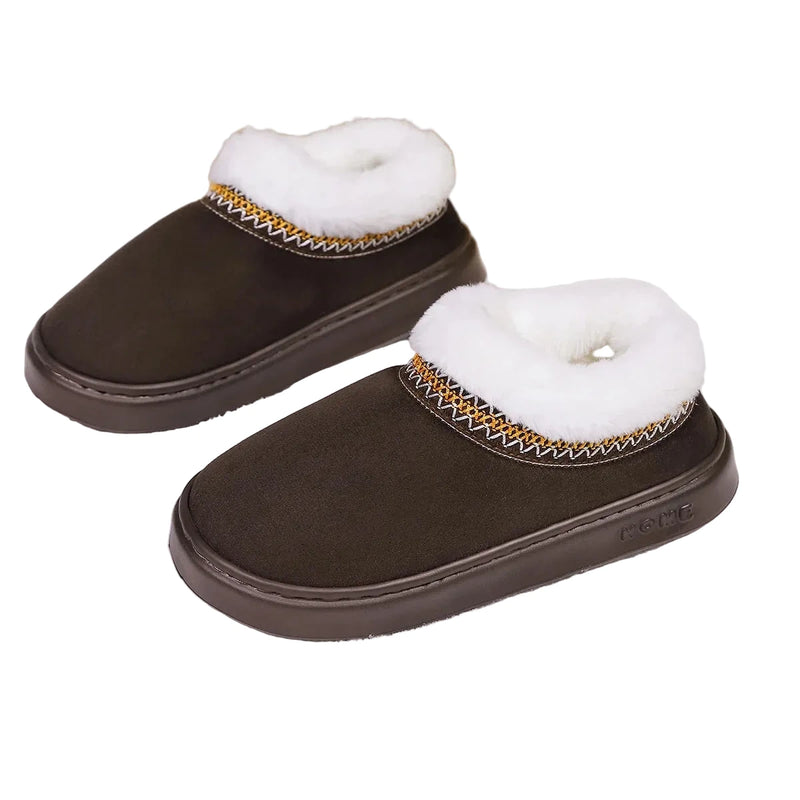 Botinha Feminina Peluciada Plataforma cor Café tamanho 36-37 Raizza Kids