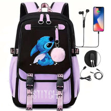 Mochila Escolar Stitch Premium