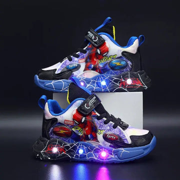 Tênis-Infantil-Homem-Aranha-Led-Raizza-Kids