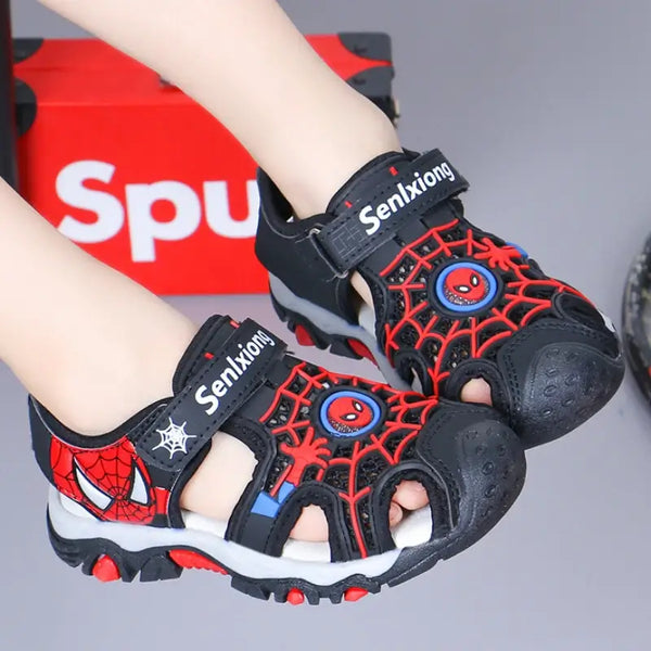 Sandália-Infantil-Homem-Aranha-Confortável-Raizza-Kids