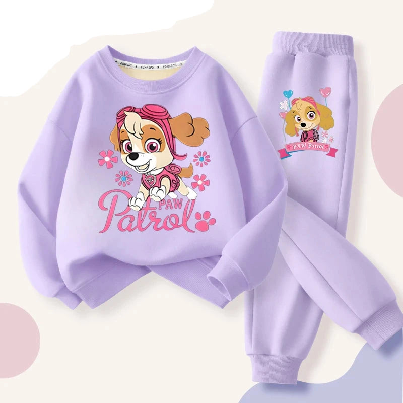 Conjunto Moletom Infantil Patrulha Canina Skye Confortável