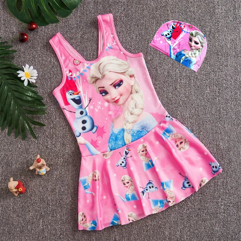 Roupa de Banho Infantil Frozen