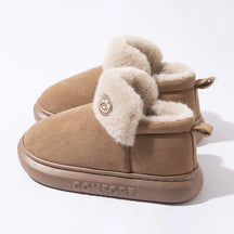 Pantufa Peluciada Unissex com Solado EVA cor Marrom tamanho 36-37 Raizza Kids