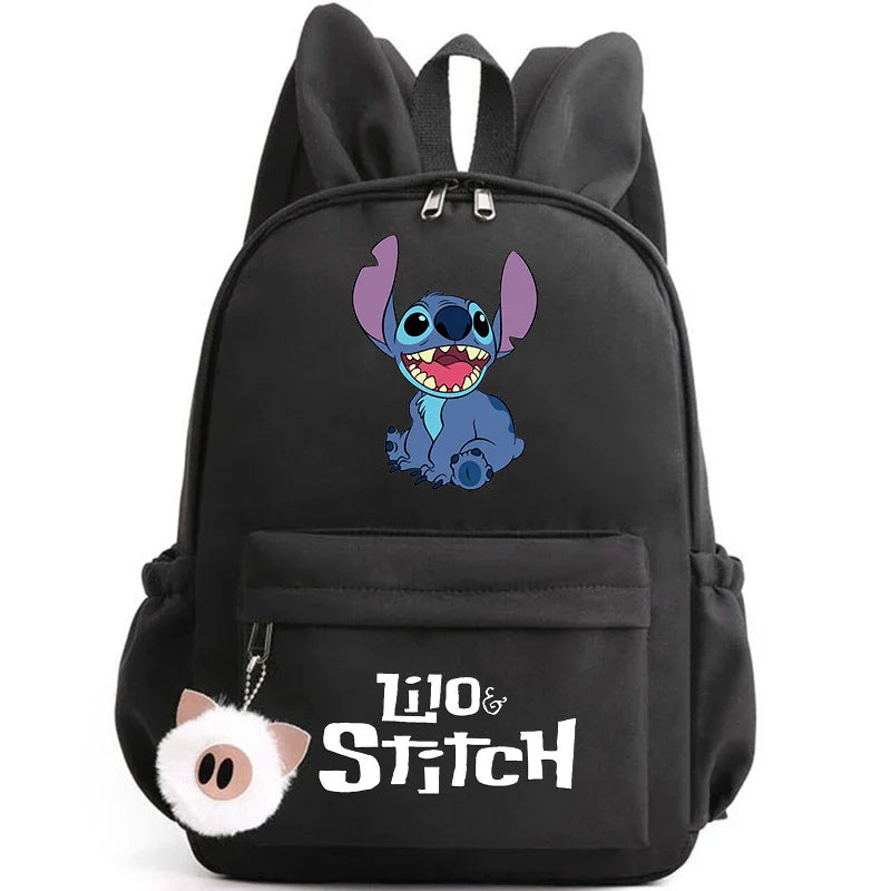 Mochila Escolar Stitch Espaçosa