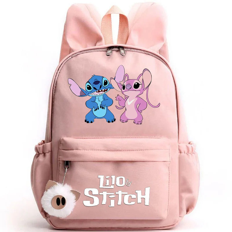 Mochila Escolar Stitch Espaçosa