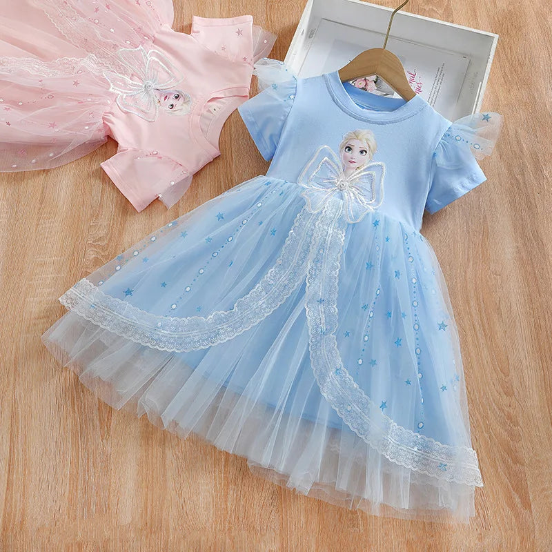 Vestido Infantil Frozen Elegante