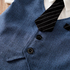 Body Bebê Gentleman Manga Curta detalhe 4 Raizza Kids