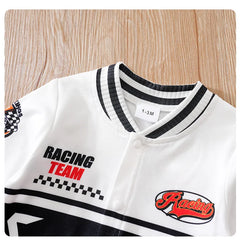 Macacão Bebê Corrida Racing detalhe 11 Raizza Kids